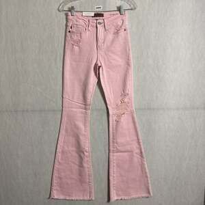 Judy Blue Women's 0/24 Always Be My Baby High Waisted Distressed Flare Jeans